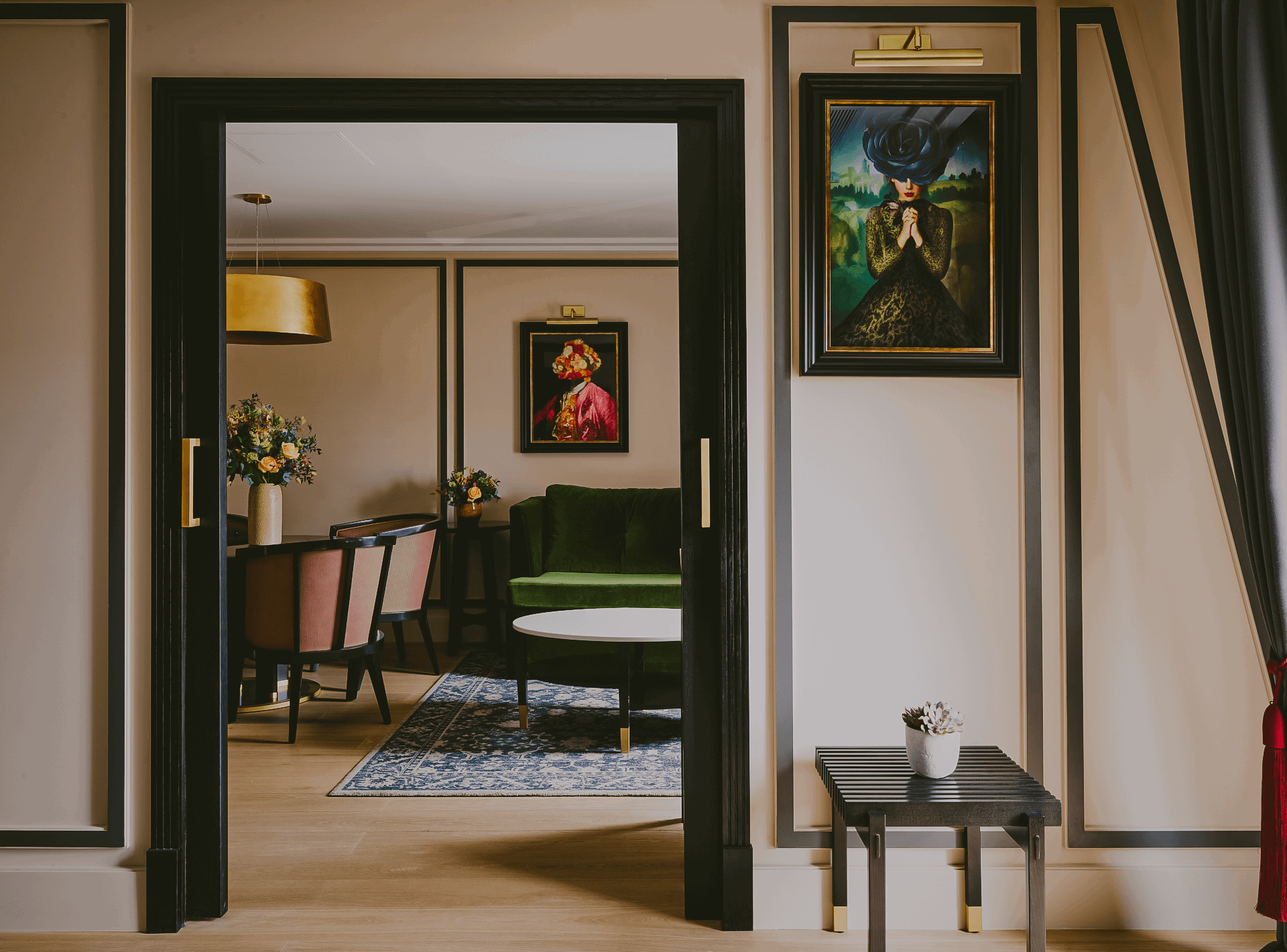 Lounge area inside Suite at The Mayfair Townhouse in London