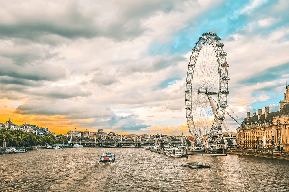 Day time view of the London Eye