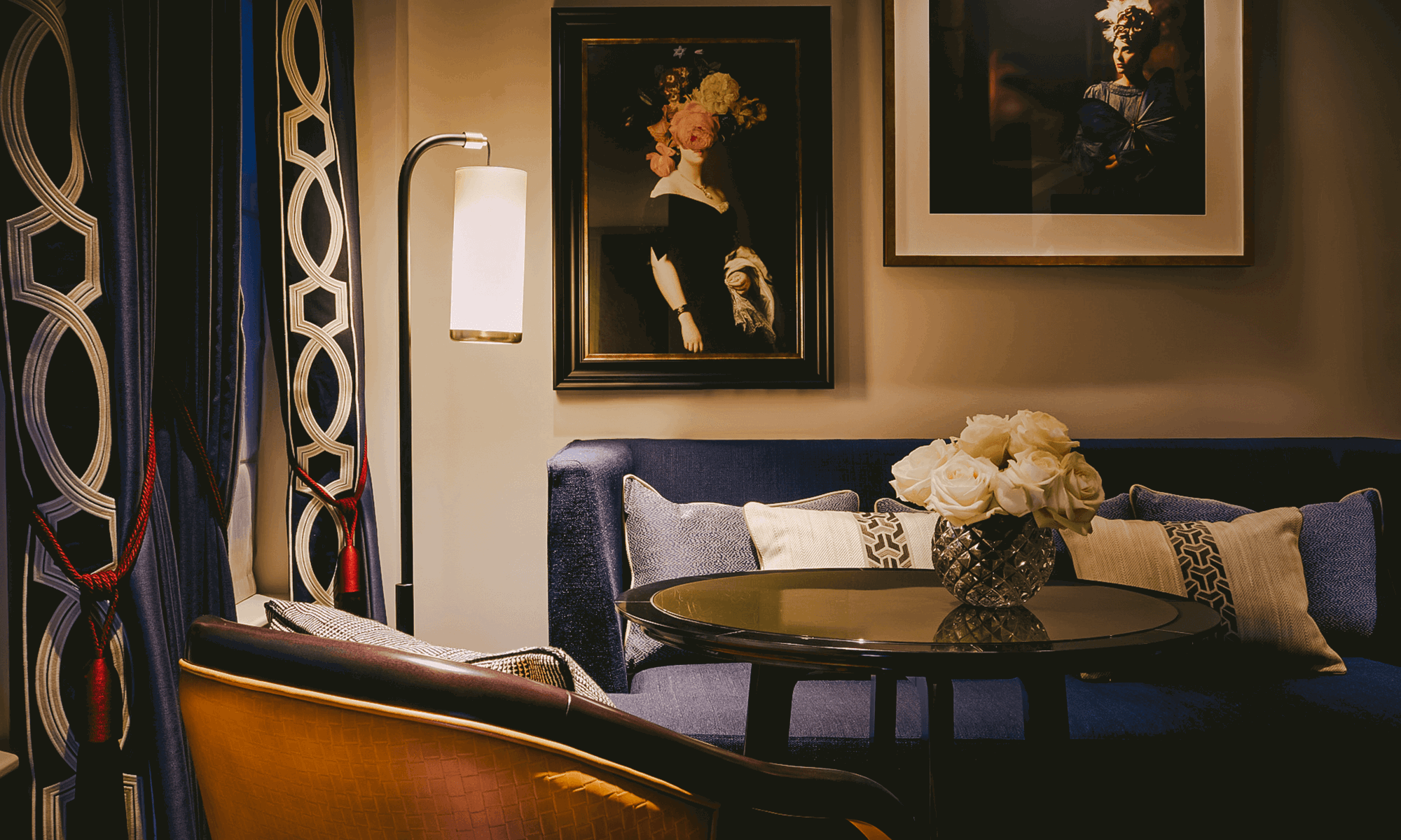 Lounge inside the Junior Suite at The Mayfair Townhouse in London